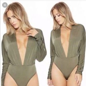 Naked Wardrobe Plunge Bodysuit